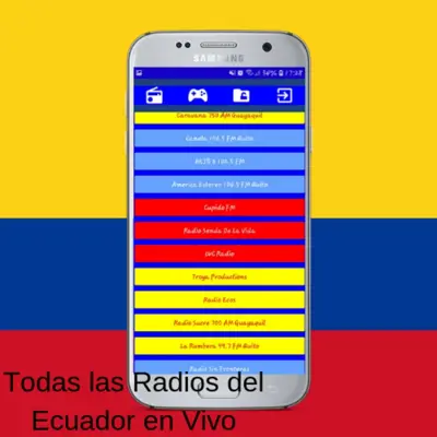 Todas las Radios del Ecuador en Vivo android App screenshot 0